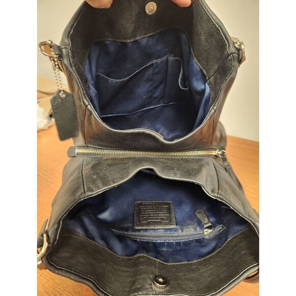 Coach 26224 Madison Phoebe Black leather Shoulder bag silvertone Hardware (PF) - Picture 12 of 14